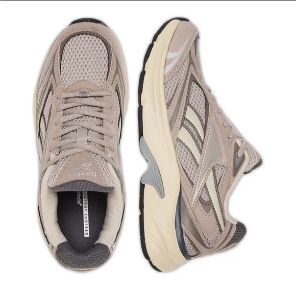 Beige Mesh Male Running Sneakers - Brand Reebok - Picture 4 of 8